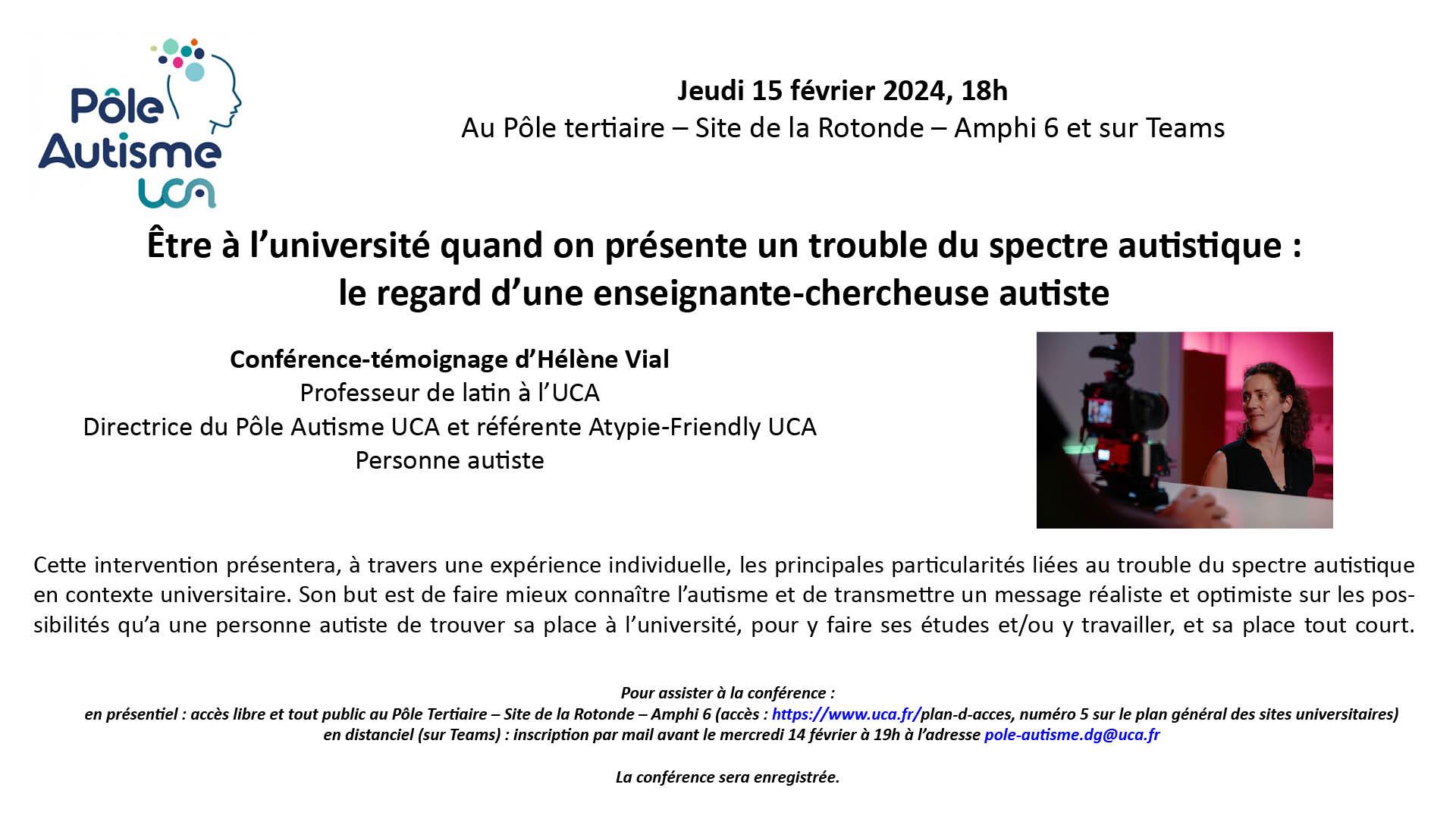 Conf��rence t��moignage d'H��l��ne VIAL