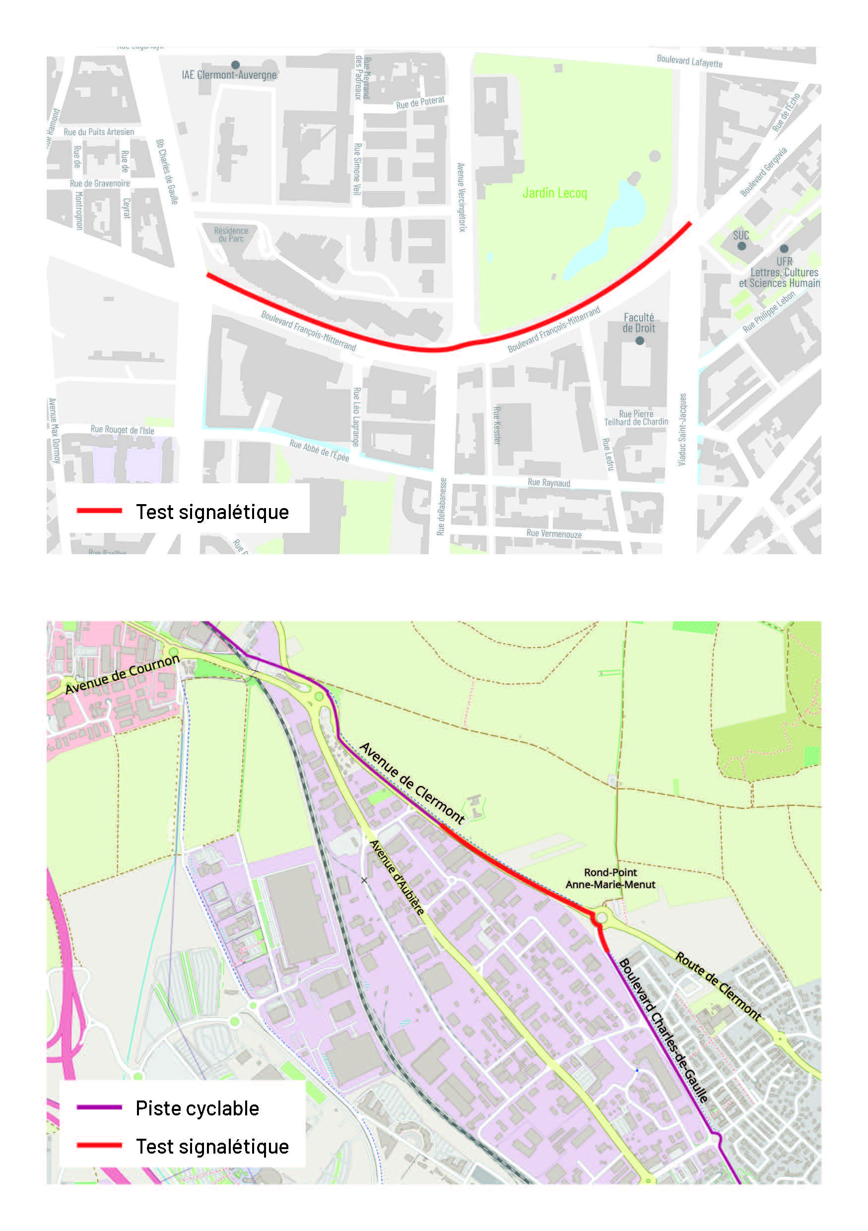 Pistes �� tester